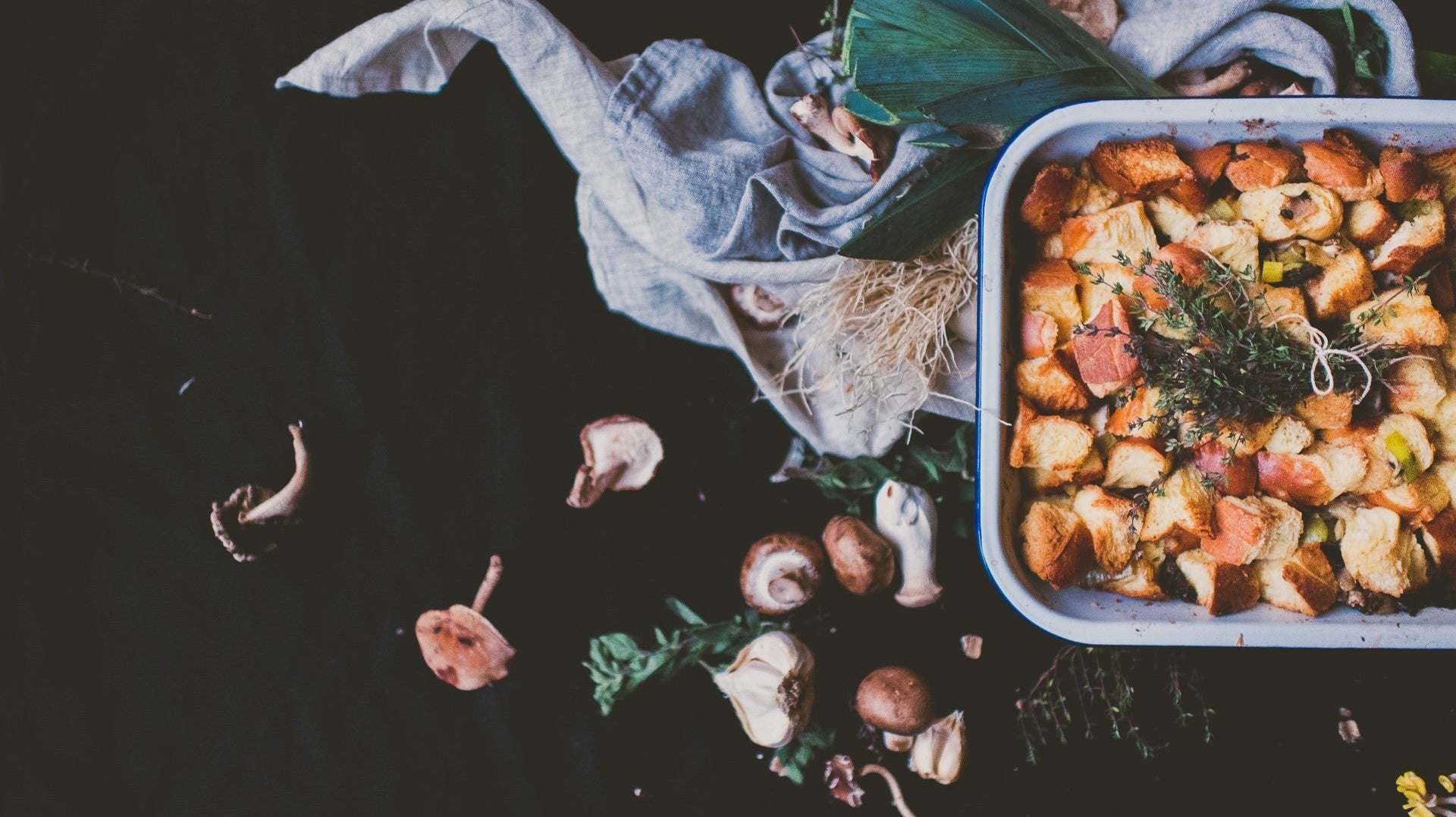 Wild Mushroom Challah Stuffing - Boston General Store