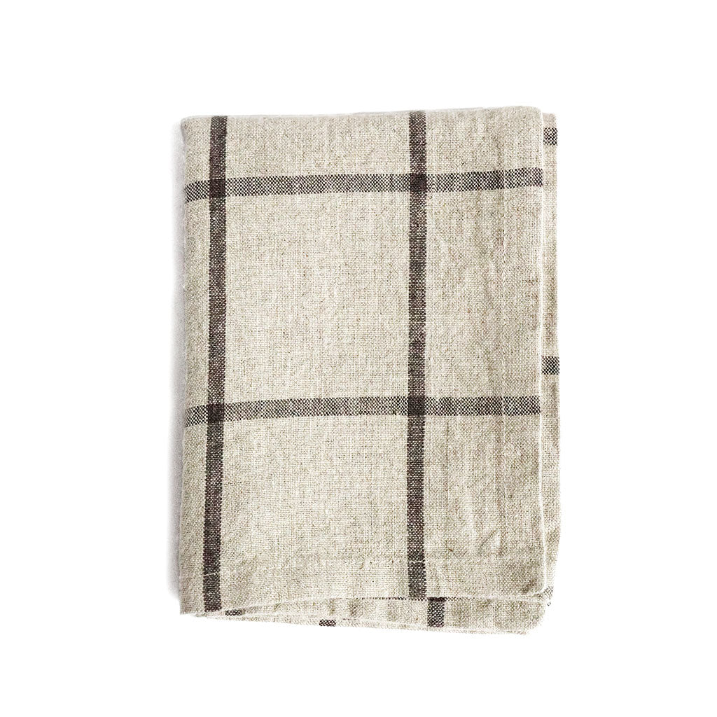 Linen Kitchen Towels Check   at Boston General Store