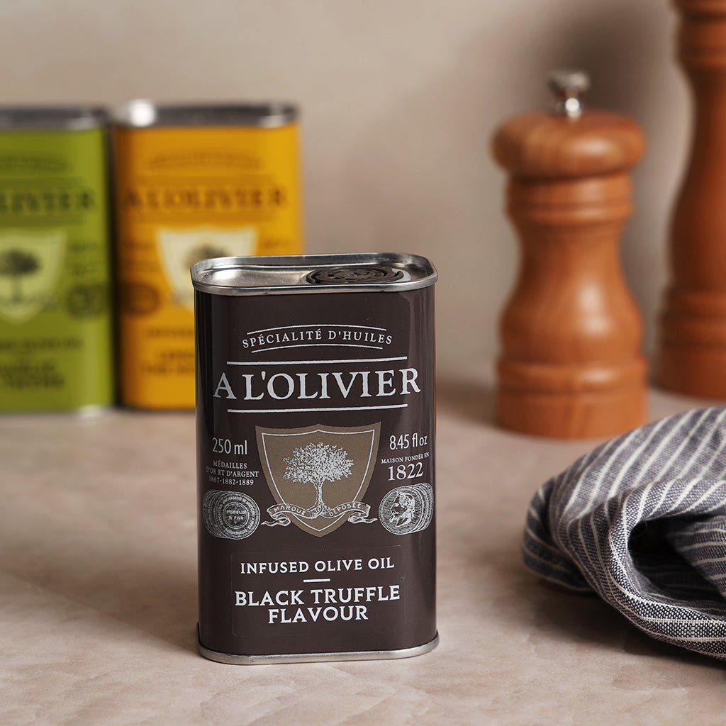 A l'Olivier Black Truffle Flavored Olive Oil Boston General Store