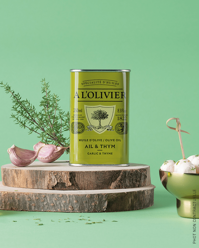 A l'Olivier Garlic & Thyme Olive Oil Boston General Store