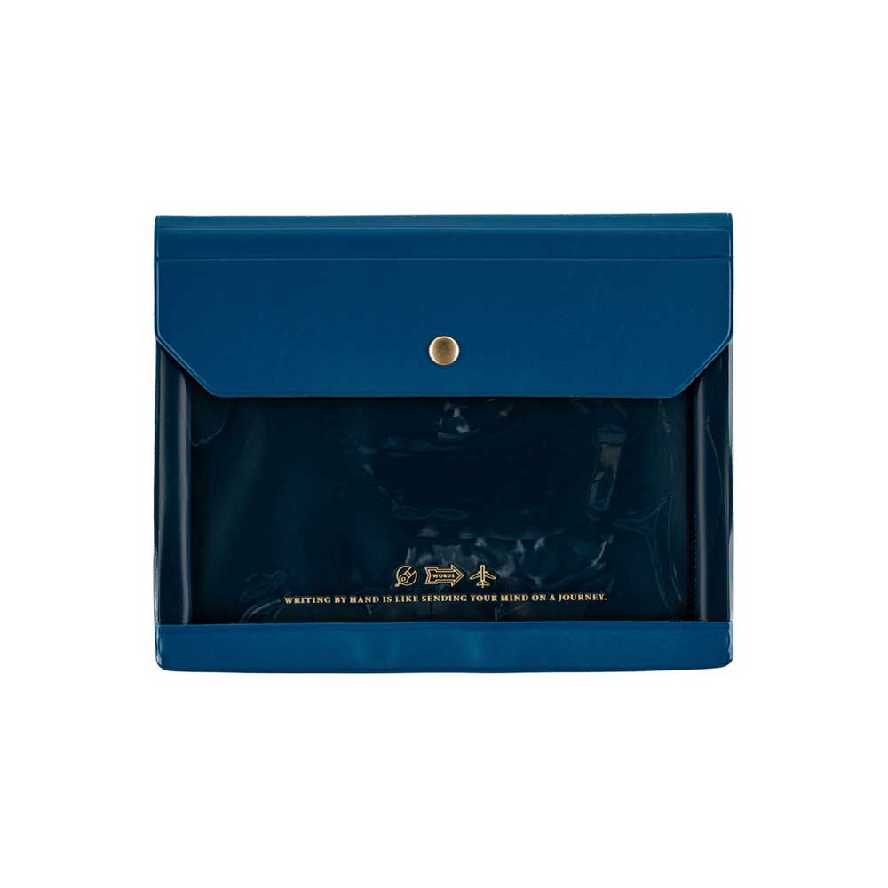 Alettone: Document Case for A6 Size - Navy Boston General Store