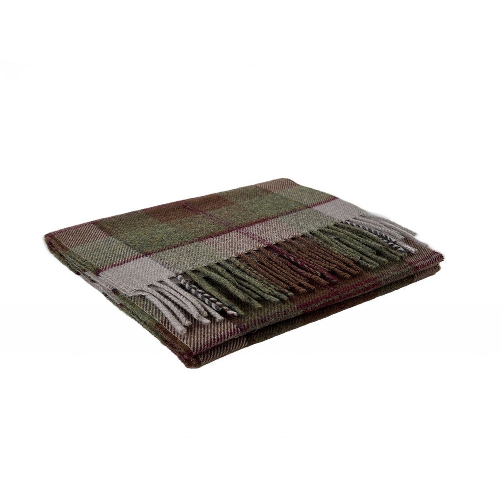 Autumn Plaid Merino Lambswool Scarf Boston General Store