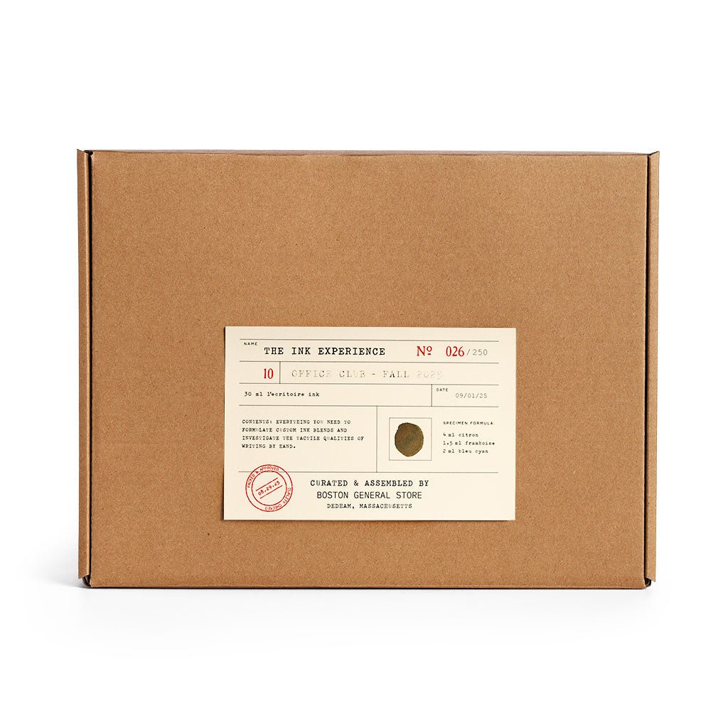 Brown cardboard box with a label on a white background