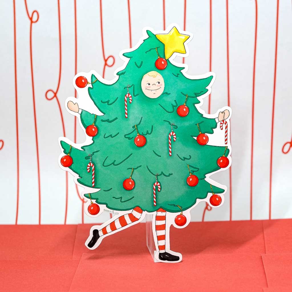 Billie the Holiday Tree Fridge Card Boston General Store