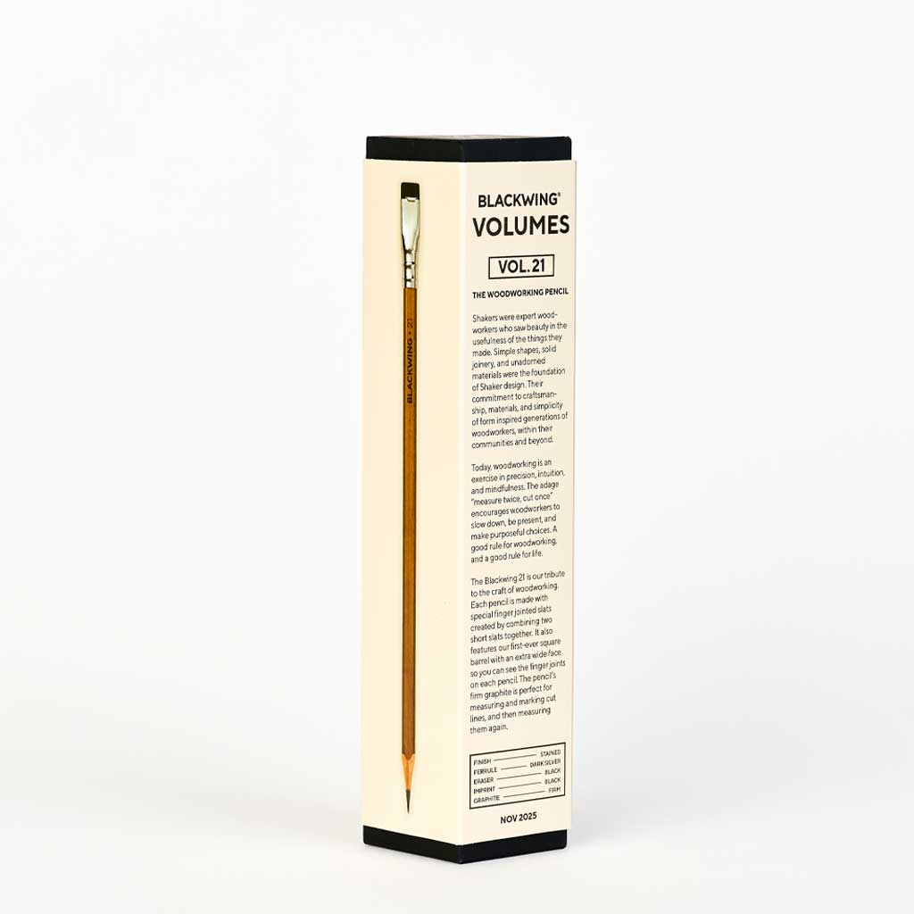 Blackwing Volume 21 - Woodworking Pencils Boston General Store