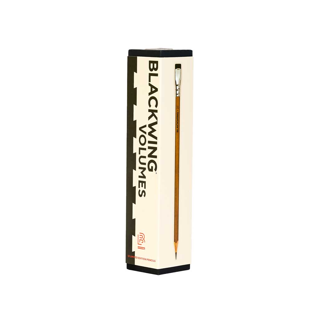 A box of Blackwing Volumes 21 pencils on a white background.