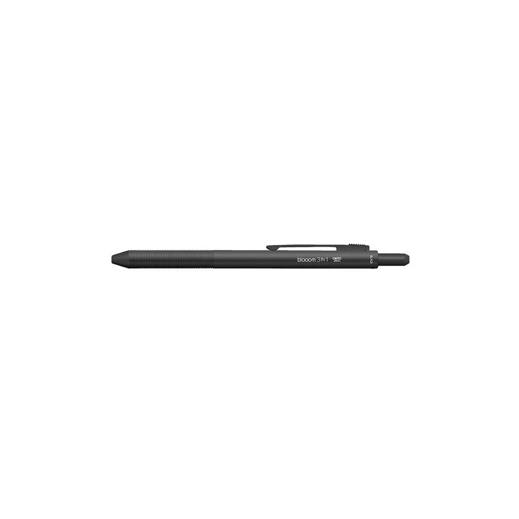 Black pen on a white background