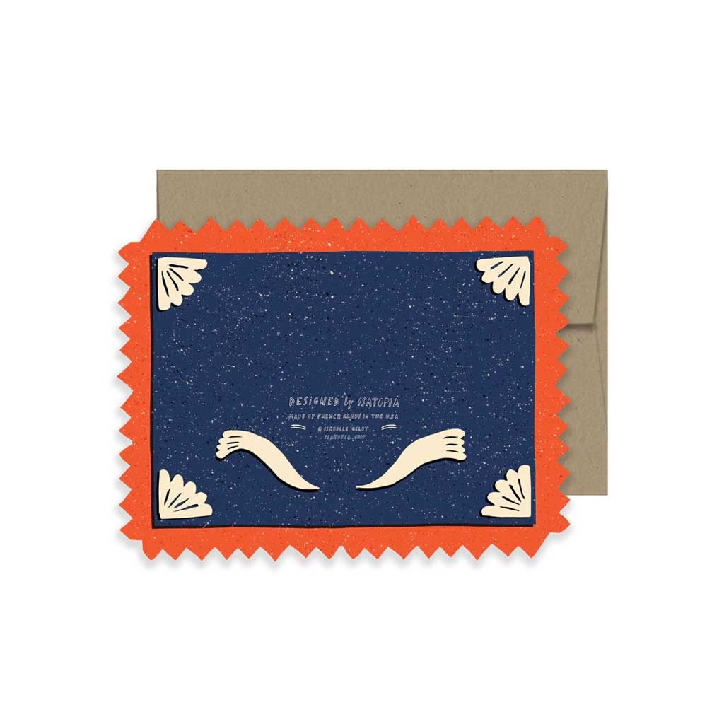 Back of greeting card