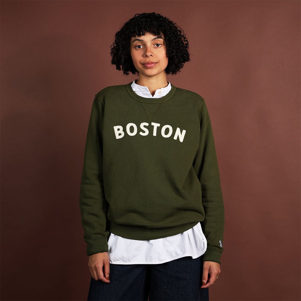 Boston Crewneck Terry Sweatshirt Boston General Store
