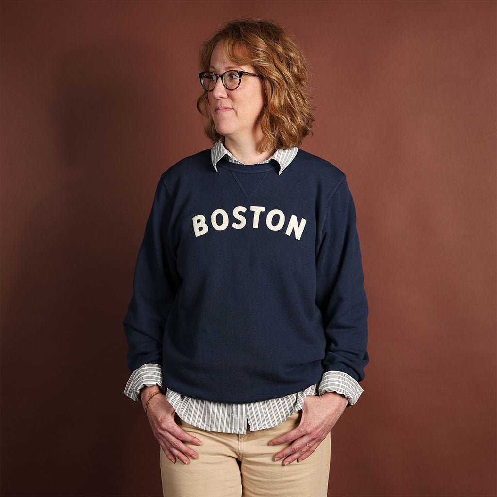Boston Crewneck Terry Sweatshirt Boston General Store
