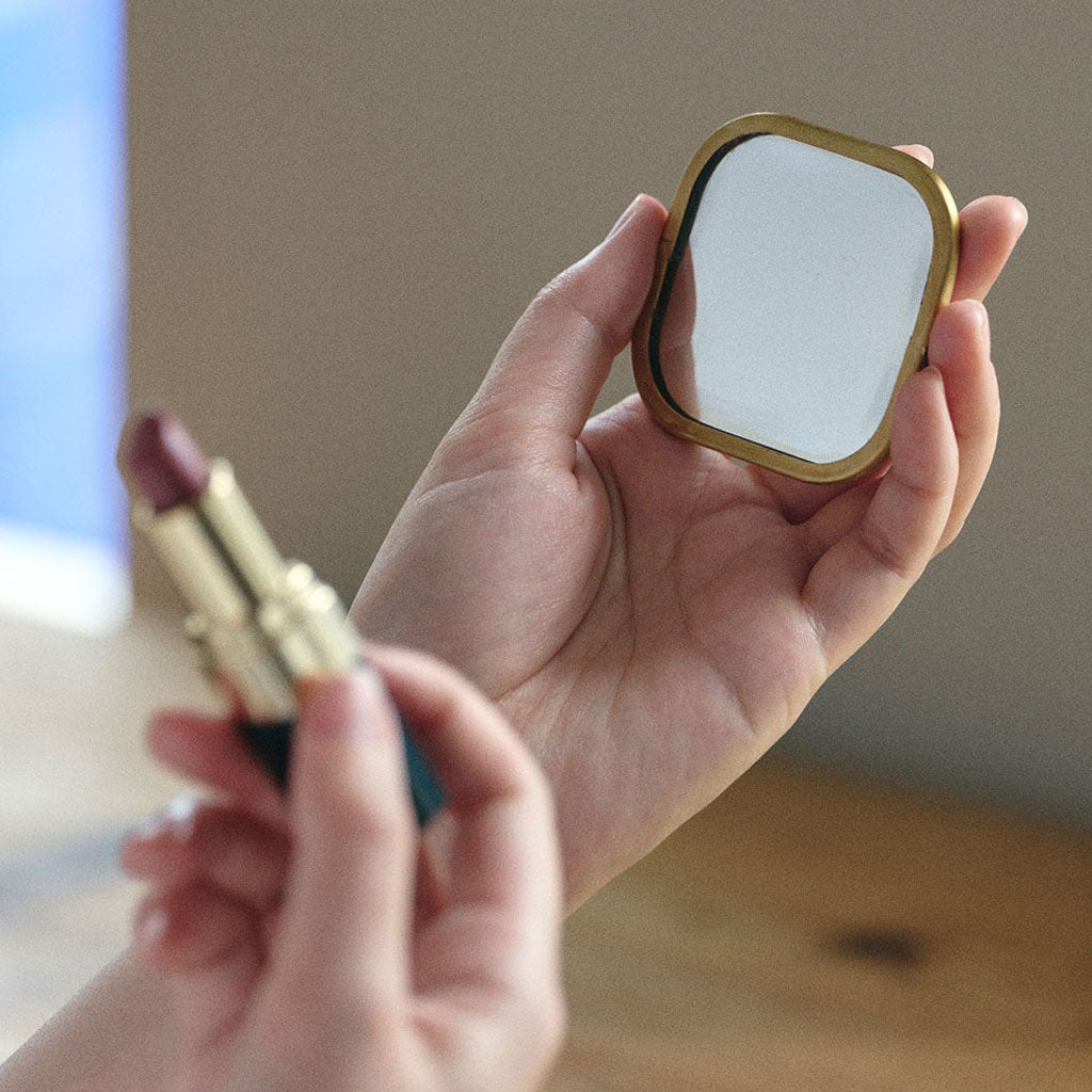 Brass Framed Travel Mirror Boston General Store
