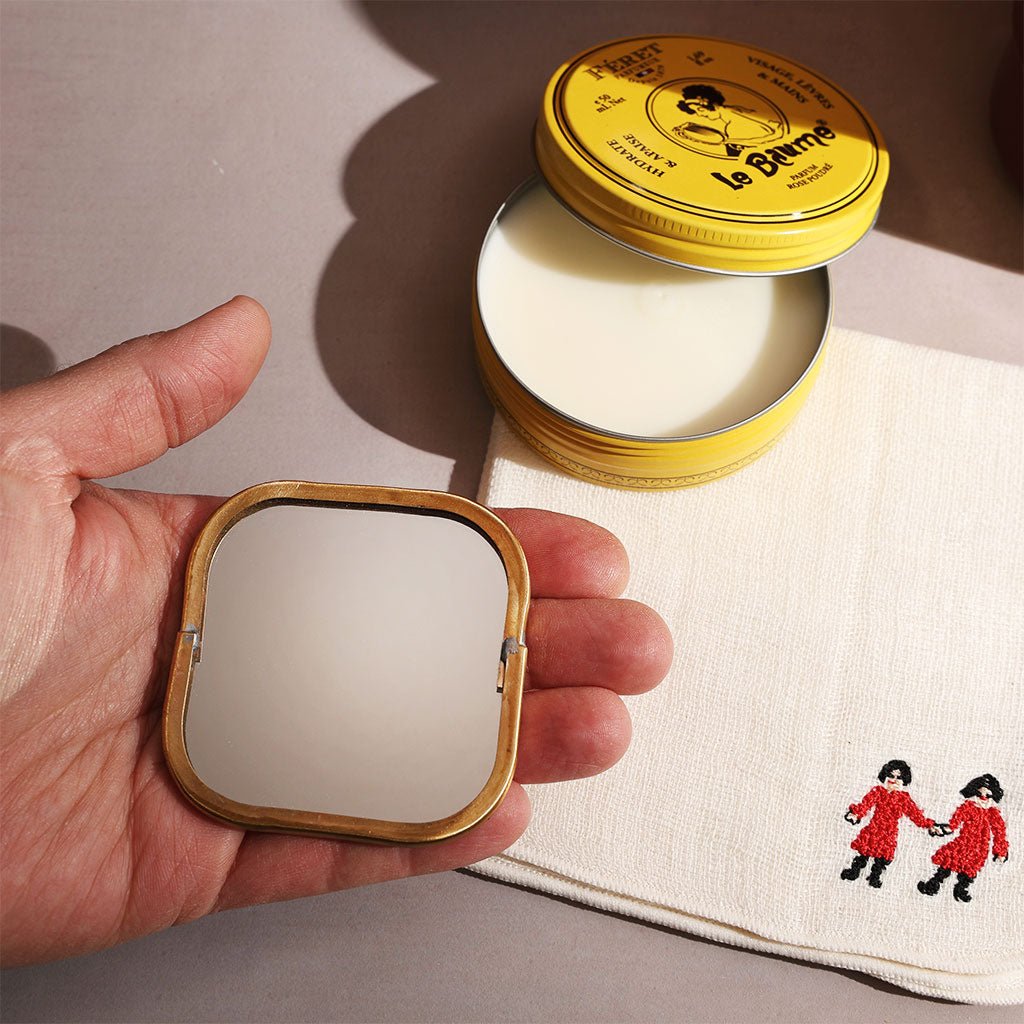 Brass Framed Travel Mirror Boston General Store