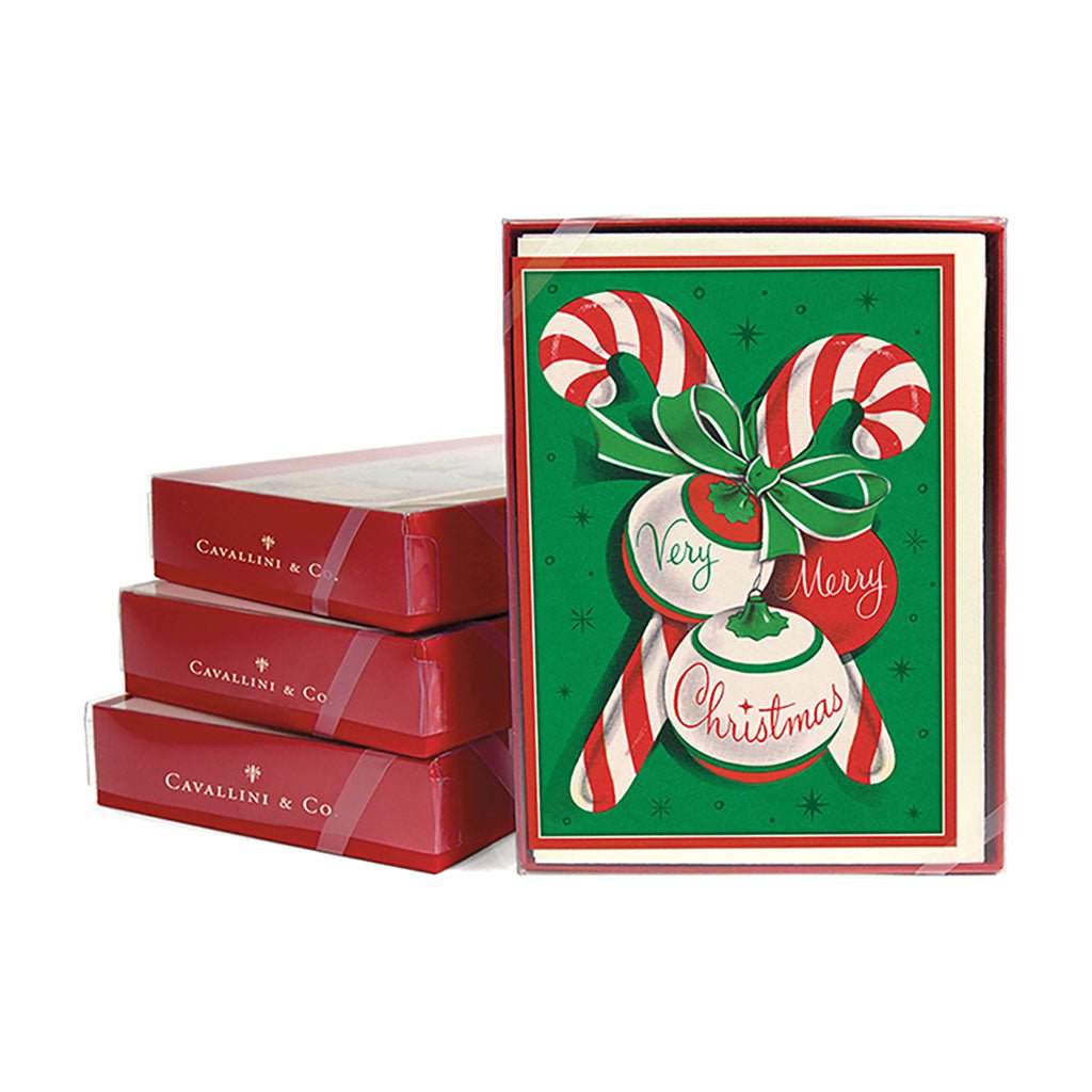 Candy Canes Christmas Card, Boxed Set Boston General Store