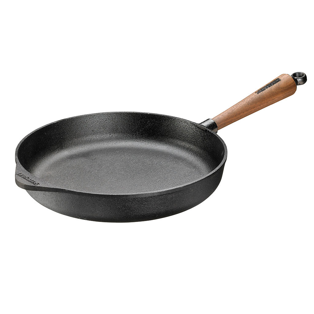 Cast Iron Deep Skillet 11" with Walnut Handle Boston General Store
