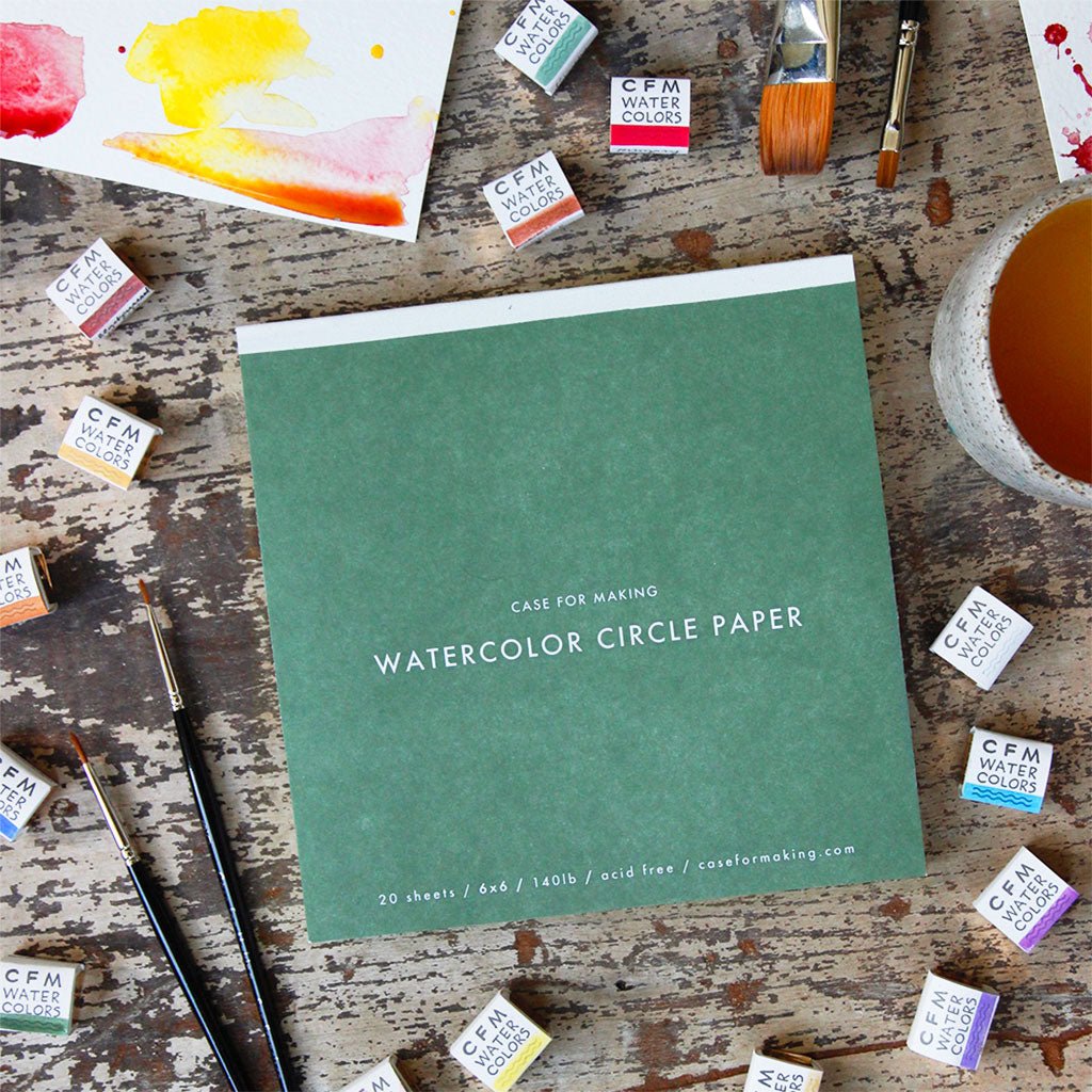 CfM Watercolor Circle Paper Boston General Store