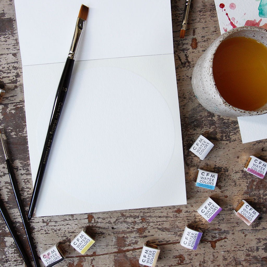 CfM Watercolor Circle Paper Boston General Store