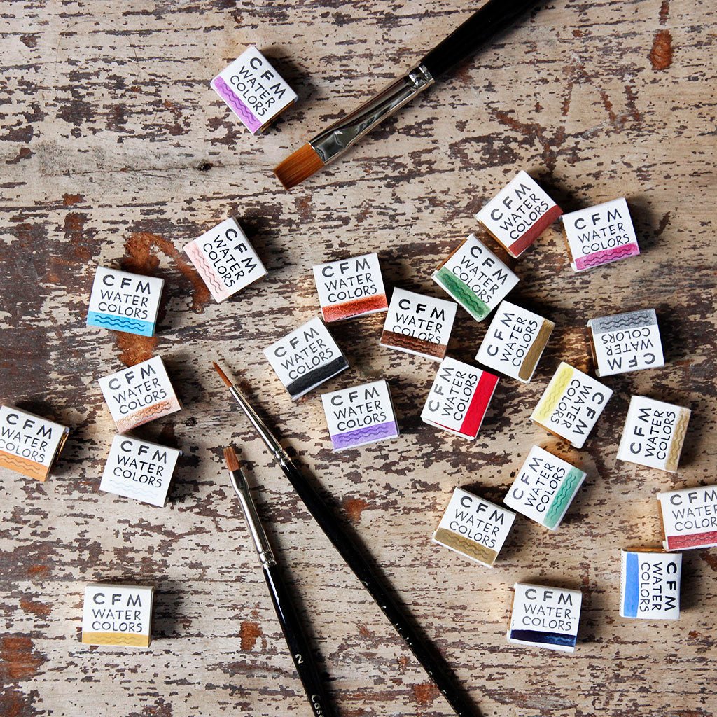 CfM Watercolor Paint - Blackcurrant Red Lake Boston General Store