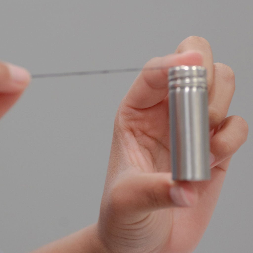 Charcoal Floss in Stainless Steel Holder Boston General Store