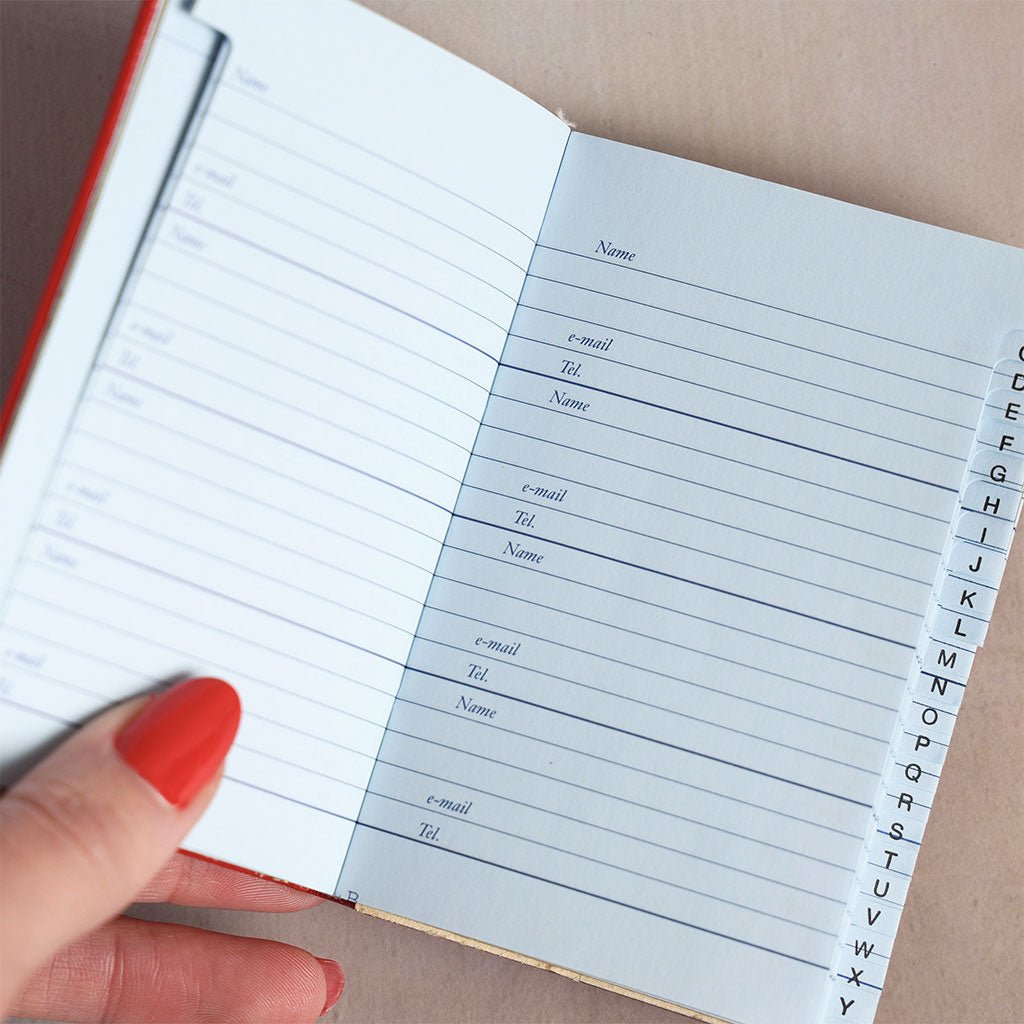 Charing Cross Small Leather Address Book Boston General Store