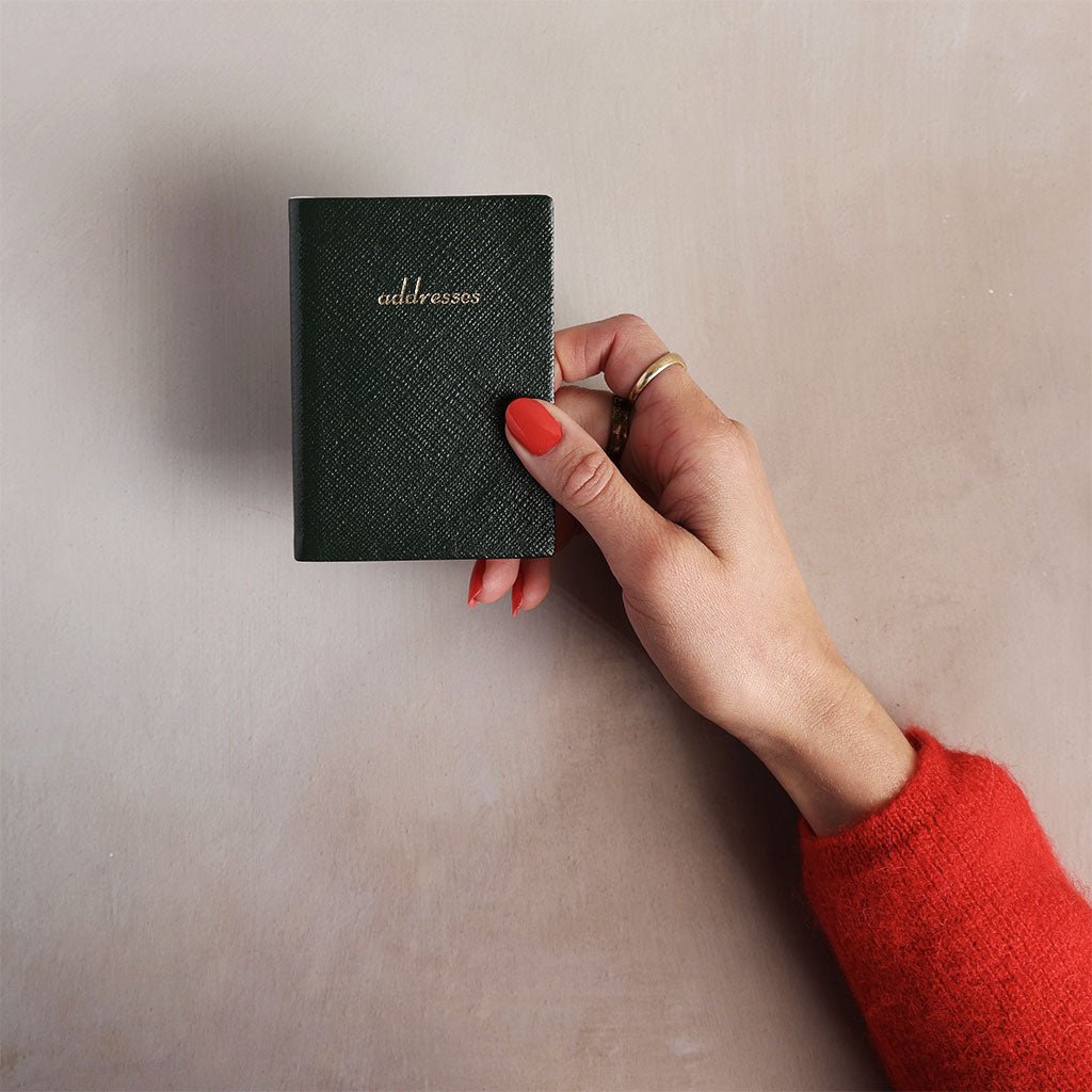 Charing Cross Small Leather Address Book Boston General Store