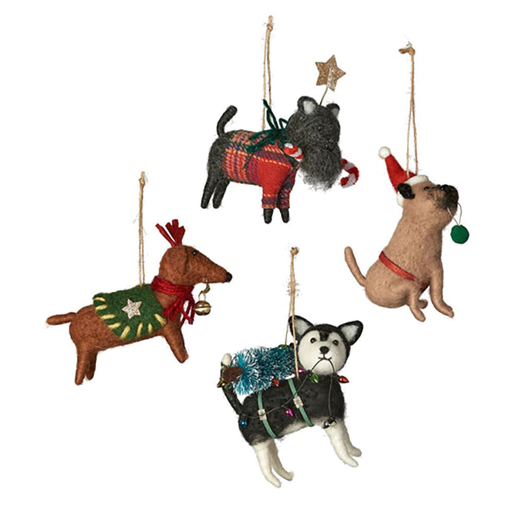 Christmas Dog Ornament Boston General Store