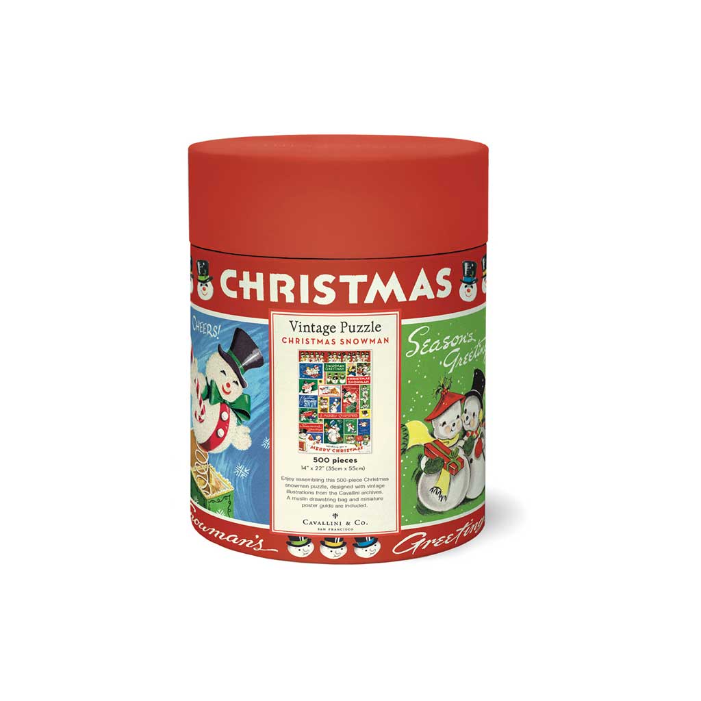 Christmas Snowman Vintage Puzzle Boston General Store