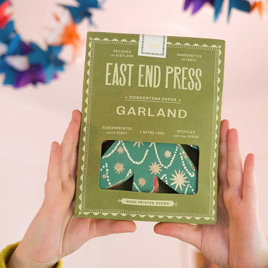 Christmas Trees Concertina Garland Boston General Store