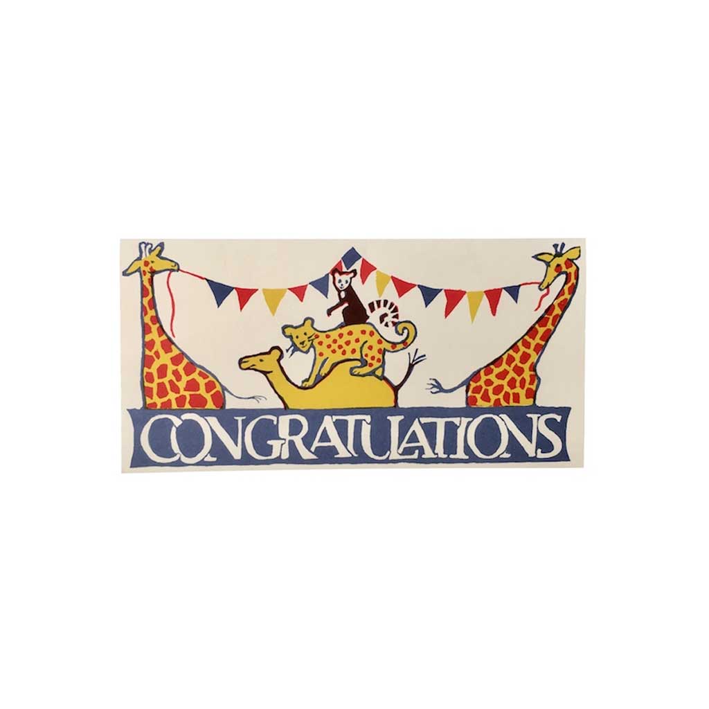 Circus Congratulations Long Card Boston General Store