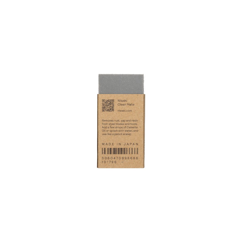Niwaki Clean Mate rust and sap eraser block in packaging on white background