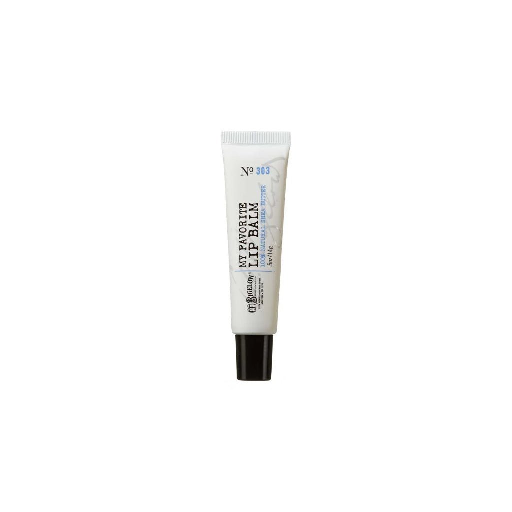 Single tube of C.O. Bigelow lip balm.