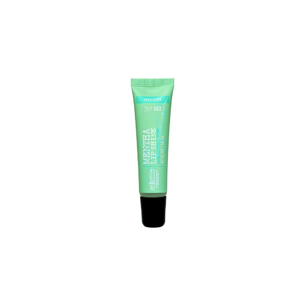 Single tube of mentha lip shine balm.