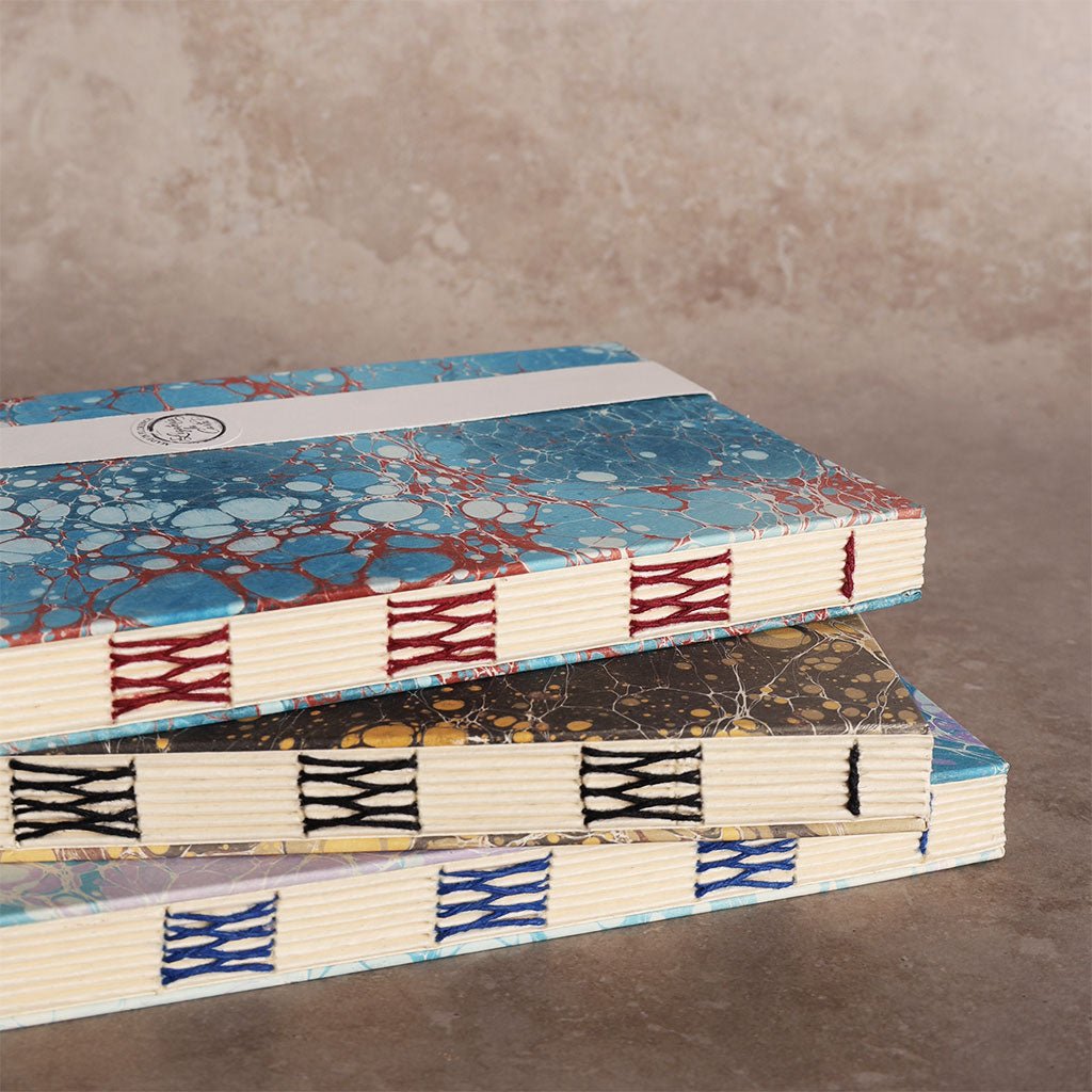 Coptic Marbled Paper Notebooks Boston General Store