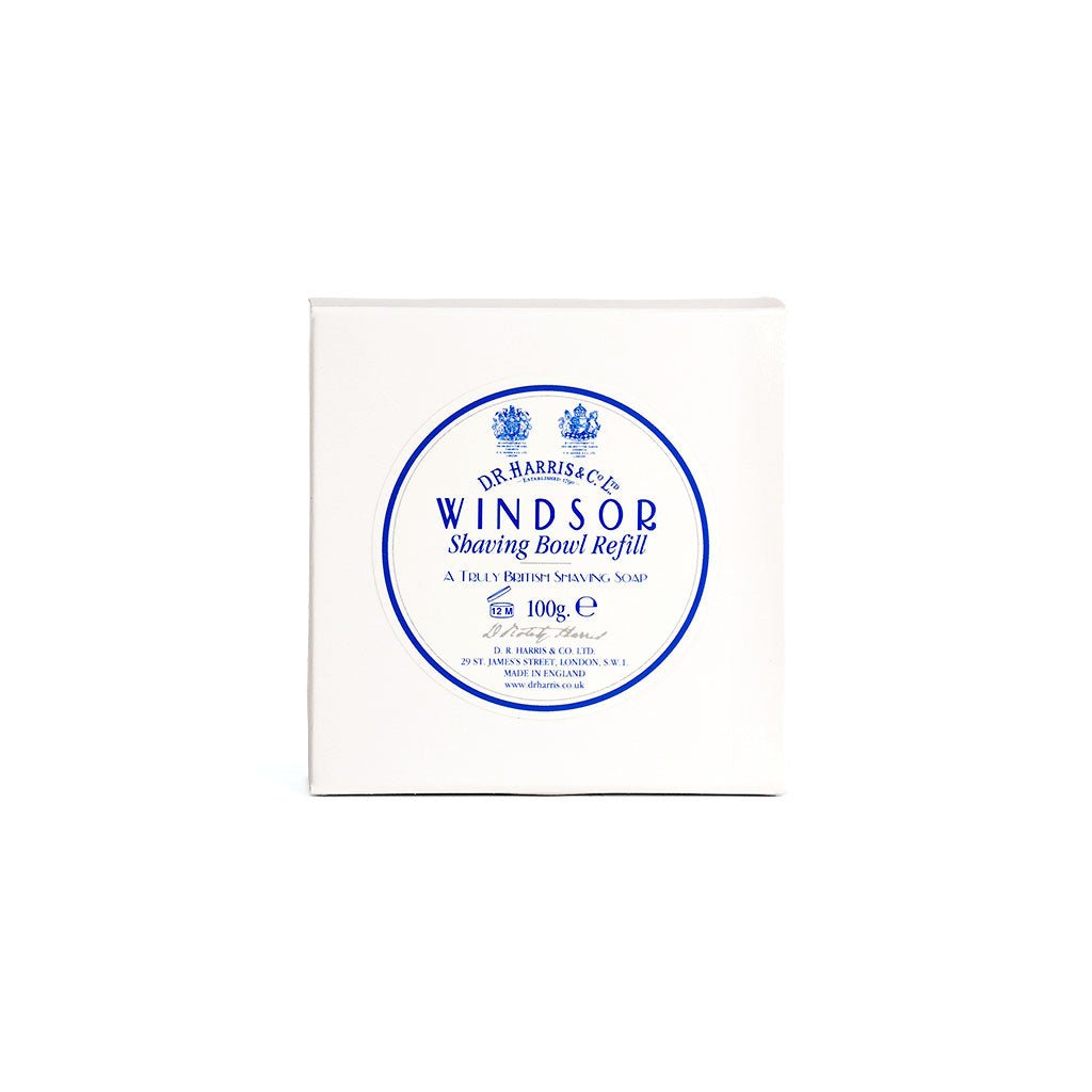 Windsor shaving soap bowl refill in packaging on a white background
