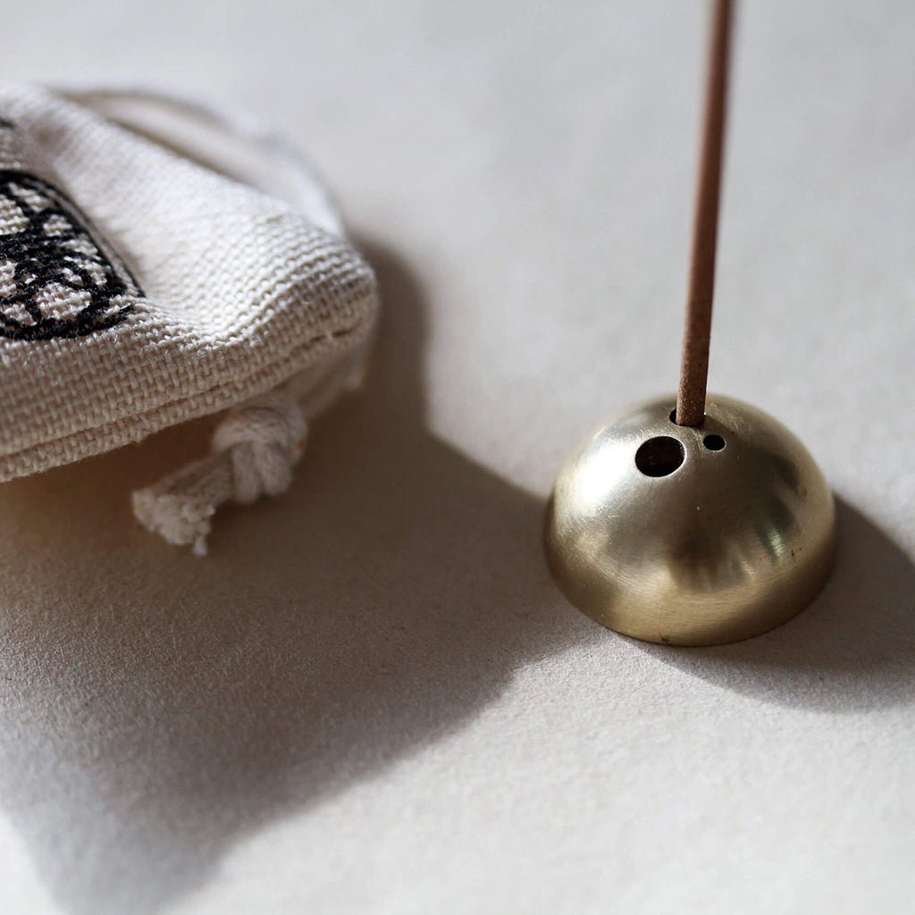 DOME Brass Incense Stick Holder Boston General Store