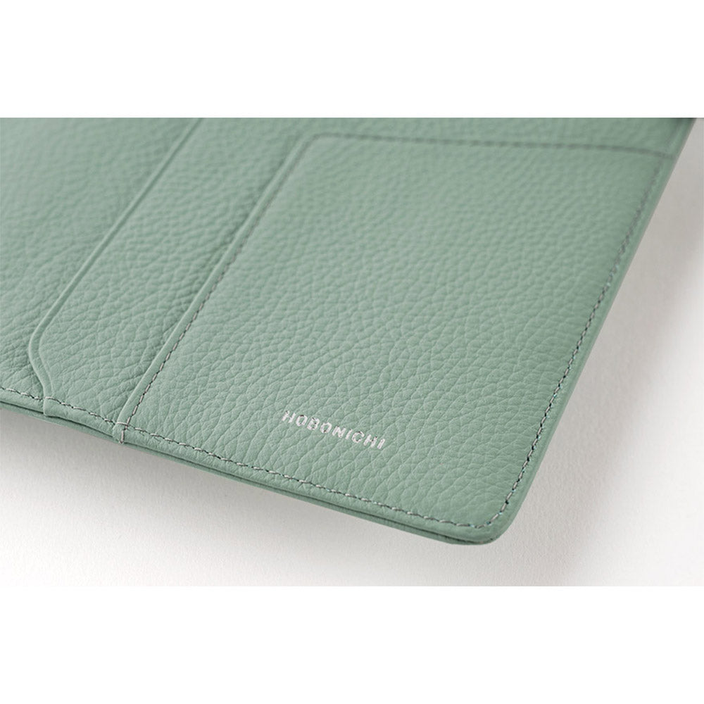 Hobonichi Techo Cover Cousin A5 - Leather: Water Green    at Boston General Store