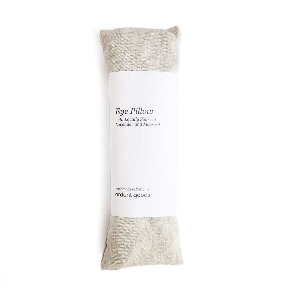 Linen Eye Pillow with Slipcover Oatmeal   at Boston General Store
