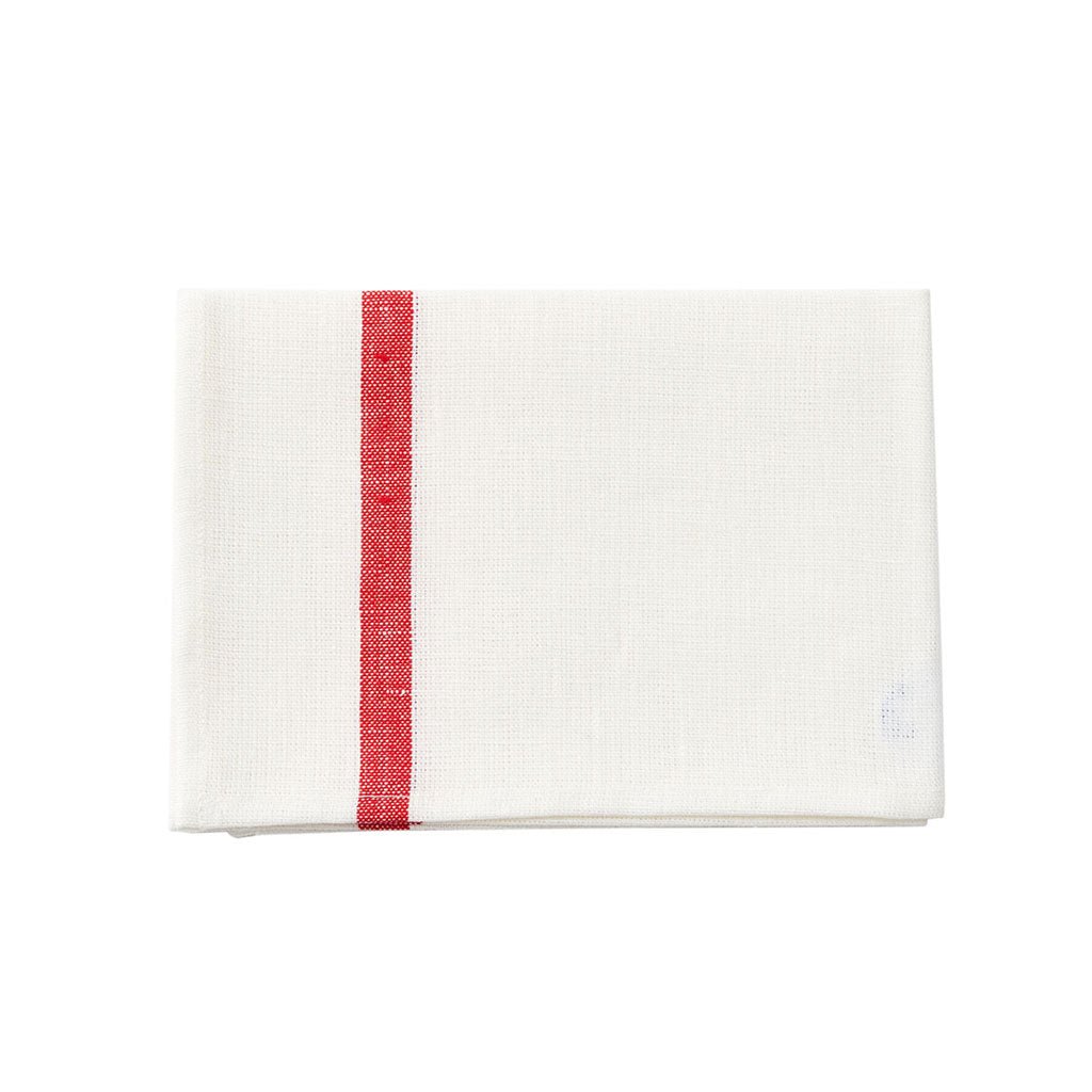 Fog Linen Kitchen Cloth: Red Stripe Boston General Store