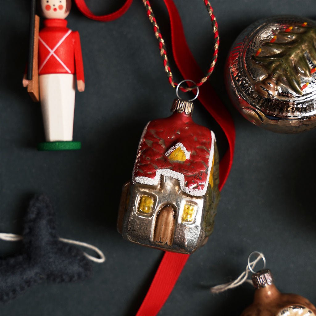 Forest House Glass Ornament Boston General Store