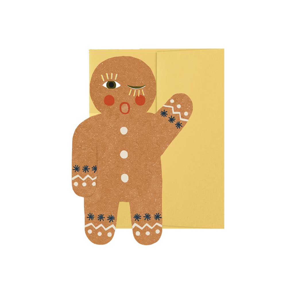 Gingerbread Man Holiday Card Boston General Store