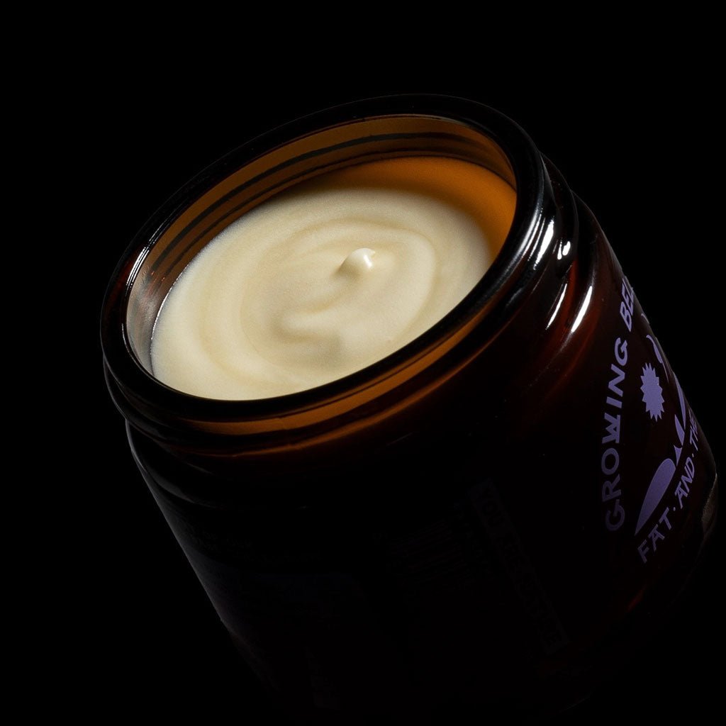Opened jar of Growing Belly Balm