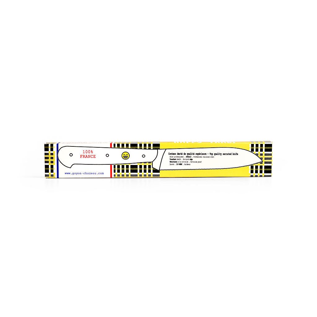 Happy Tradi Serrated Chef's Knife black and yellow box