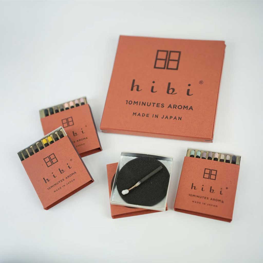 Hibi Incense Matches 12 Assorted Fragrances Gift Box Boston General Store