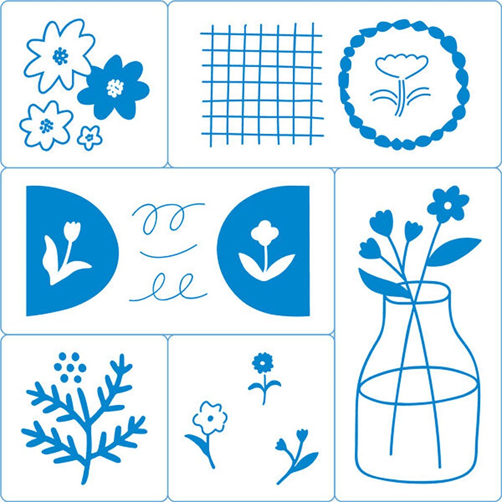 Hitotoki Kori Jirushi Clear Stamp Set, Set of 6 Boston General Store