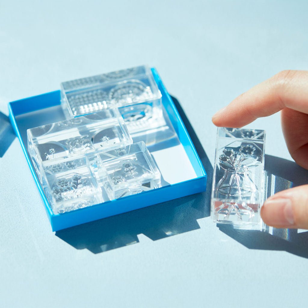 Hitotoki Kori Jirushi Clear Stamp Set, Set of 6 Boston General Store