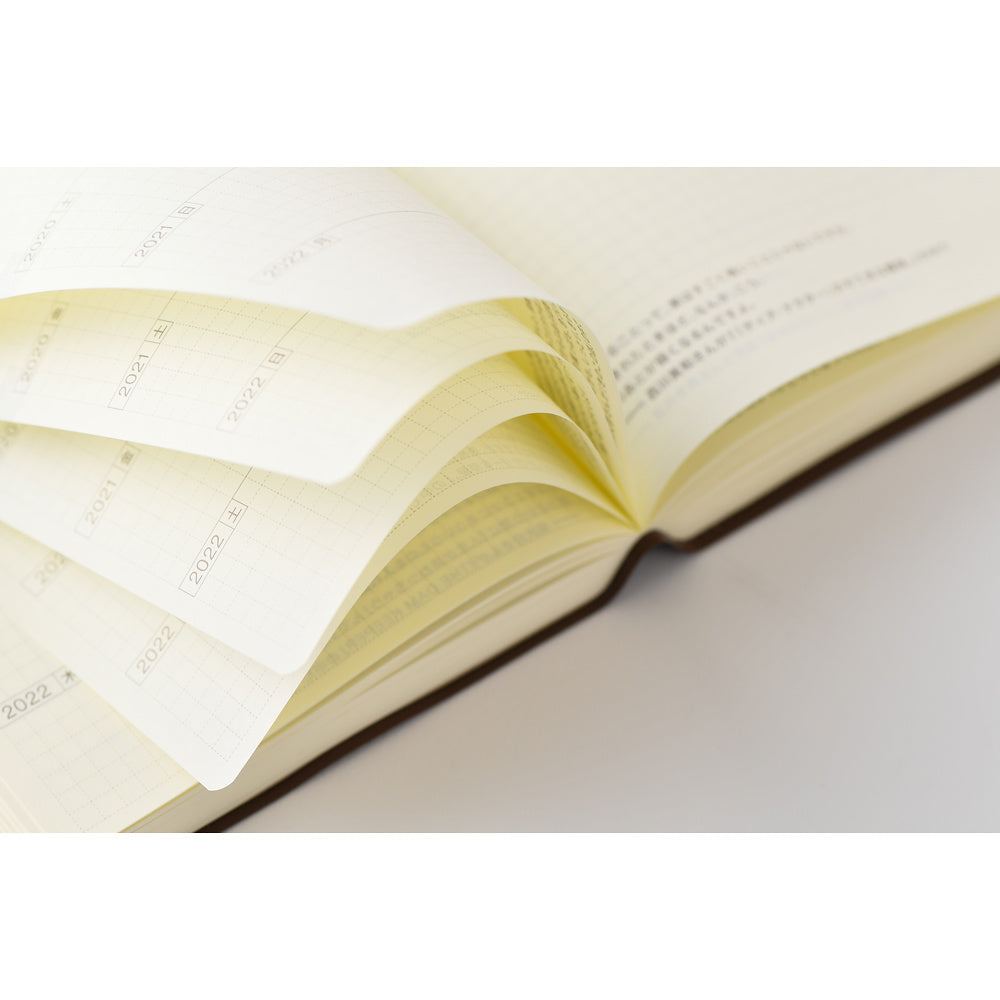A Hobonichi Techo 5-year planner, for the years 2027-2031
