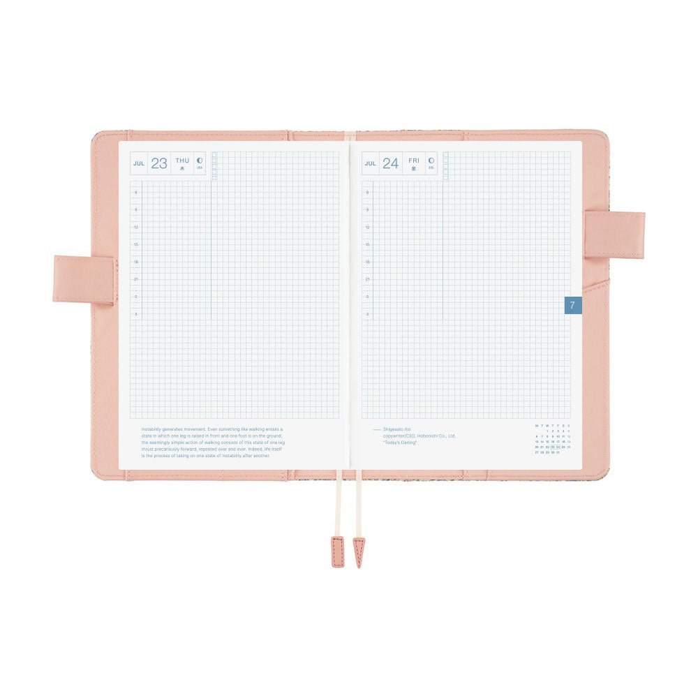 Hobonichi Techo Cousin A5 2026 - Book with Cover - Liberty Fabrics: Sasha Kiora Boston General Store