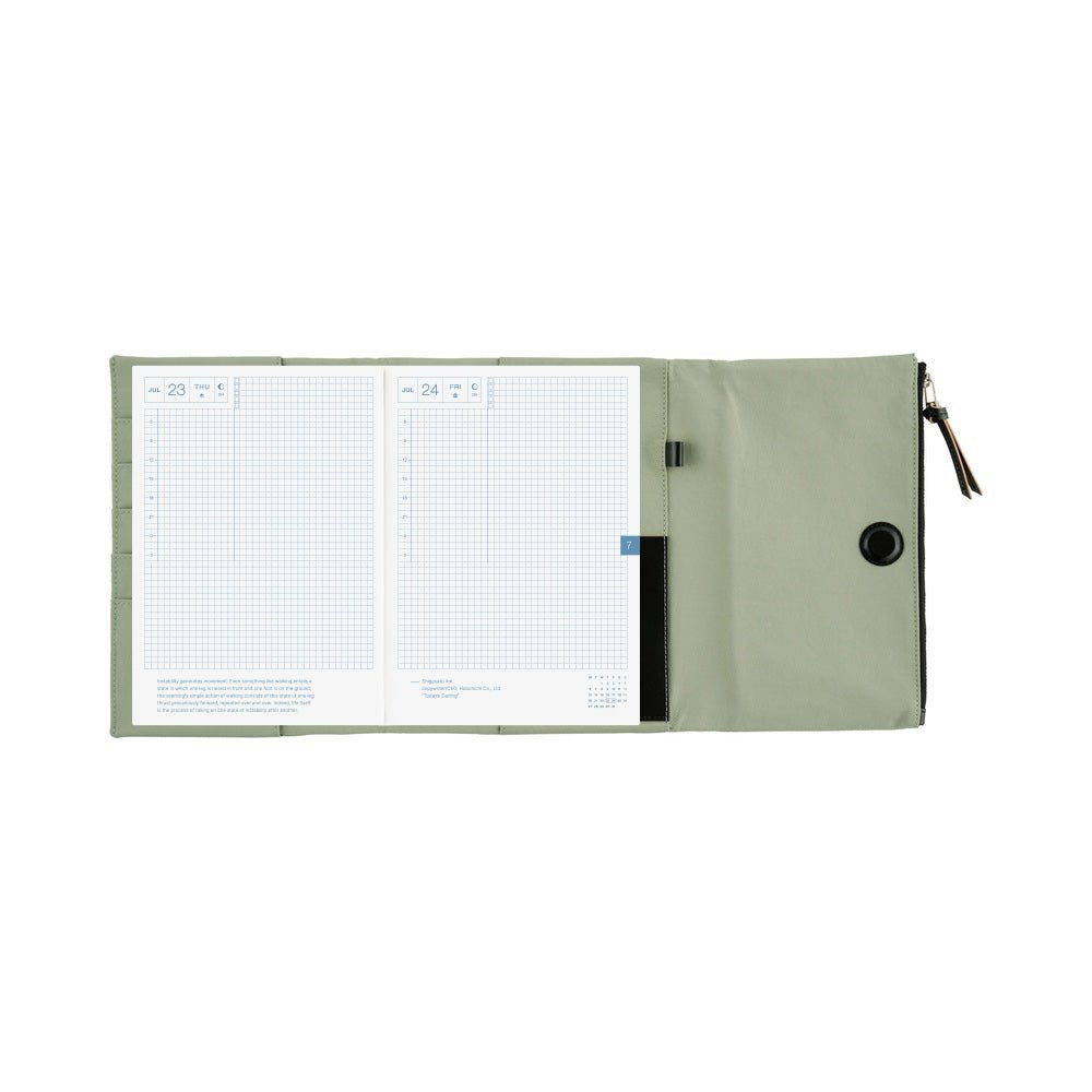 Hobonichi Techo Cousin A5 2026 - Book with Cover - Tragen: Oakmoss Boston General Store