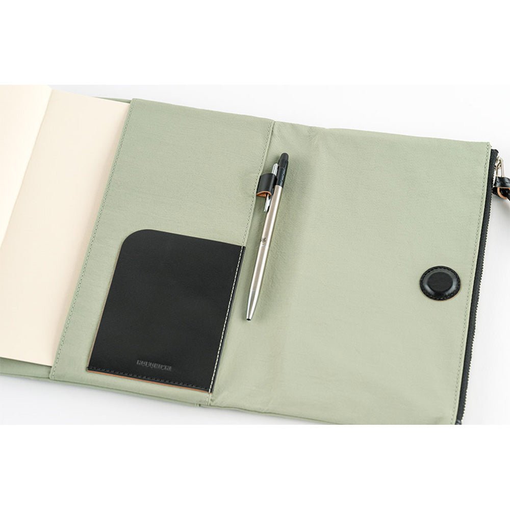 Hobonichi Techo Cover Cousin A5 - Tragen Oakmoss (Cover only, No Book) Boston General Store