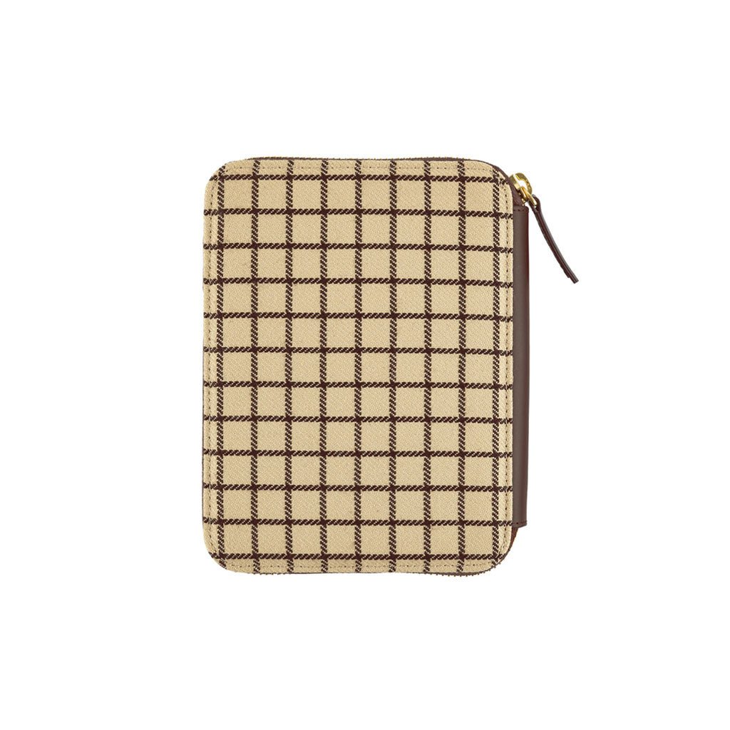 Hobonichi Techo Cover Original A6 - Taut Zipped (Café au Lait Plaid) (Cover Only. No Book.) Boston General Store