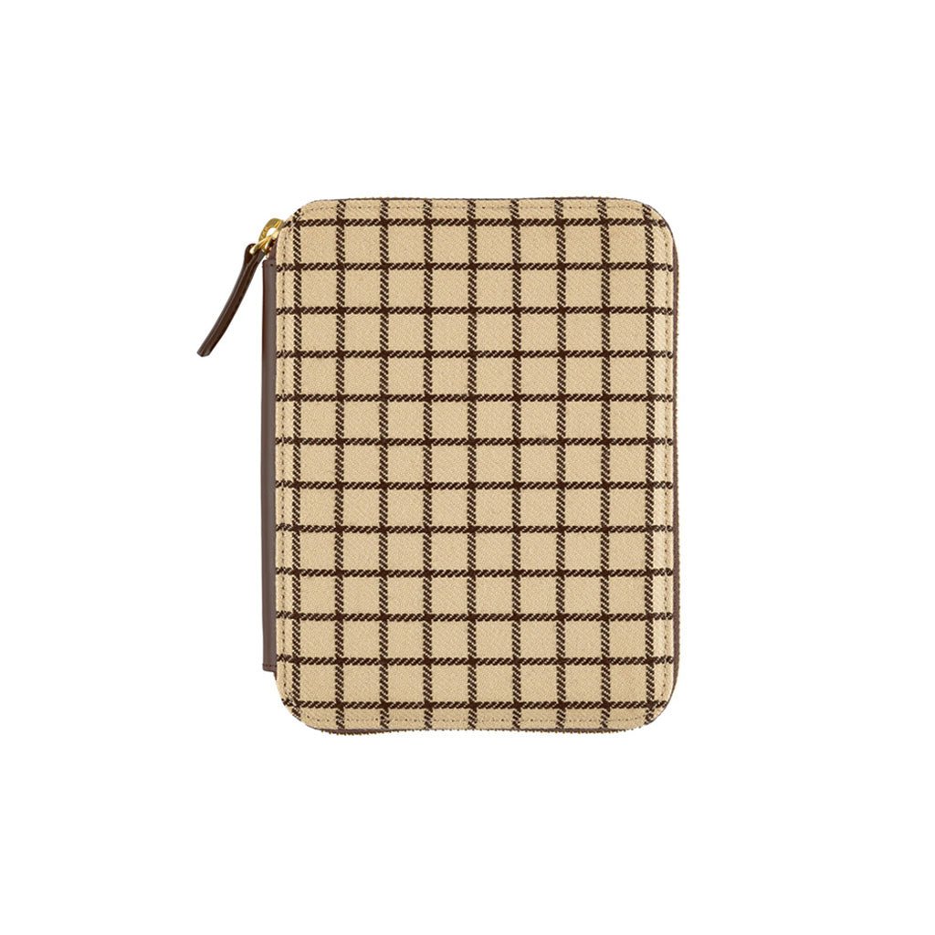 Hobonichi Techo Cover Original A6 - Taut Zipped (Café au Lait Plaid) (Cover Only. No Book.) Boston General Store